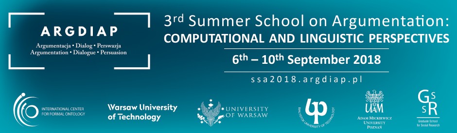 3rd Summer School on Argumentation: Computational and Linguistic Perspectives